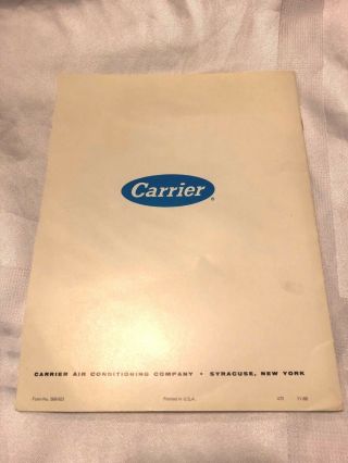 Carrier Duct Calculator Booklet Vintage 5