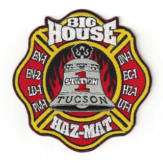 Tucson Fire Department Station 1 Patch - Az - Arizona " The Big House "
