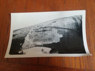 1929 Vintage Photo Of Stone Mountain In Process Of Being Carved