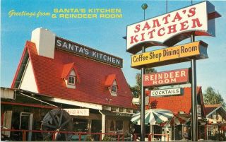 Kitchen Reindeer Room Roadside 1960s Santa Barbara California Roberts 8008