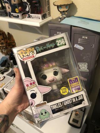 Funko Pop Tinkles Ghost In Jar Sdcc Rick And Morty Comes With Case