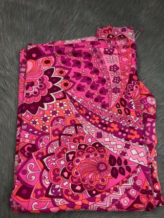 Vintage Vhy Hawaiian Textiles Pink Floral Fabric