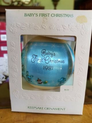 1981 Hallmark Christmas Ornament Baby 