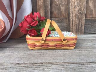 Longaberger Collectors Club Mini Rose Basket Set