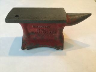 Vintage Columbian Vise Co.  Anvil,  Cast Chrome Iron Jeweler Blacksmith 8 Lbs 12oz