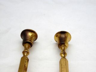 Vintage Brass Candle Holders Candlesticks Pair Set of 2 5
