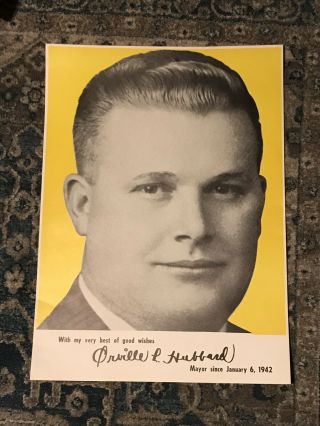 Mayor Orville Hubbard Poster Dearborn Michigan