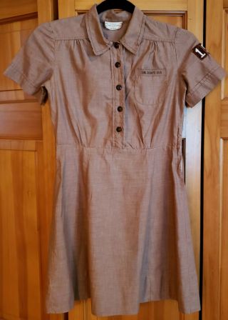 Vintage 1940s Girl Scout Brownie Uniform: Dress