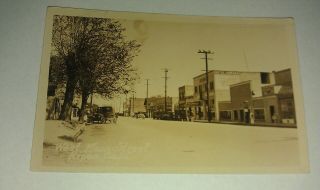 1932 Ripon San Joaquin Ca West Main W.  P Fuller Paint Davis Hardware Photo Rppc