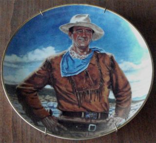 John Wayne,  The Duke,  Franklin Heirloom Collectible Plate,  Lb 4222