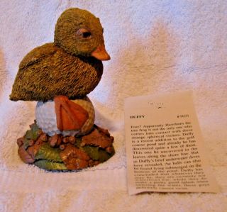 1992 Timothy Wolfe Duffy Duck Golfball Resin Figurine Cairn 80 9031 Euc