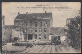 Belgium Postcard - Poperinghe (bombardement) - Gendarmerie Door Twee Rs10809