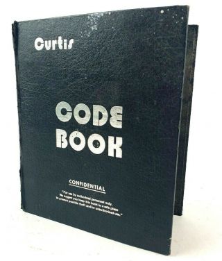 Vintage Curtis Code Book Automotive Key For General Motors