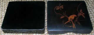 Vintage Black Lacquered Box 3