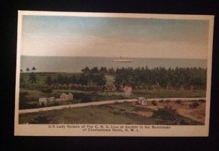Vintage early 1900 ' s Postcards (5) Different Cruise/Battle/Fleet Ships 3