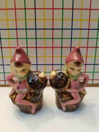 Vintage Fairies/pixies | Salt & Pepper Shakers | Made In Japan | Collectible