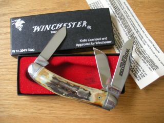Winchester Sowbelly Stag Knife W 15 3949 Stag