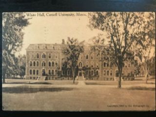Vintage Postcard 1911 White Hall Cornell University Ithaca York
