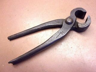 Vtg 6 " Farrier Nippers W/nail Puller Pliers 6 " Long Made In Germany Compact Pair