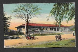 Vintage Post Card Pavilion In Garfield Park,  Chicago,  Ill From 1912