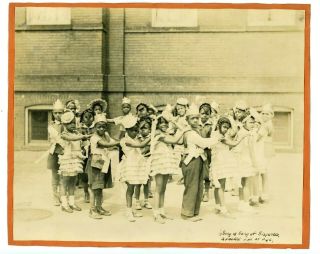 3 Photos Costumed Black Children Play At The Ambush School Washington,  Dc C 1930