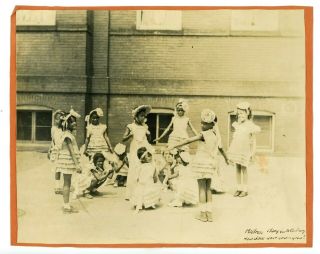 3 photos Costumed Black Children Play at the Ambush School Washington,  DC c 1930 2