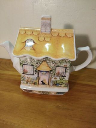 James Sadler " Rose Cottage " Teapot Made In Egland