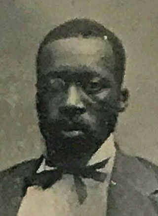 Antique Tintype Photograph African American Portrait Of Man Seated St Louis Mo