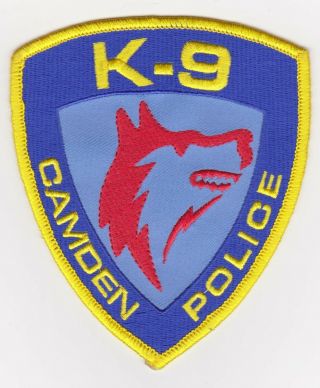 Nj Police Patch - Camden City Police Nj - Defunct - K - 9 Patrol