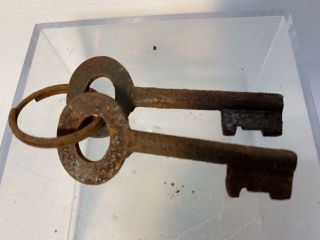 Alcatraz Prison Cast Iron Lock with Two Keys Death Row 5