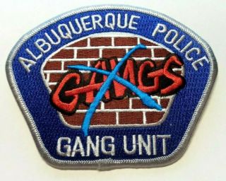 Albuquerque Mexico Police Gang Unit Patch