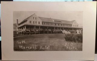 Marconi Hotel,  Marshall,  California,  Photo Post Card 1918 - 30 Marin County