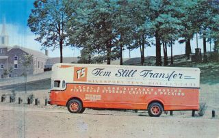 Kingsport Tn Tom Still Transfer Co.  Moving & Storage Trailer Truck Postcard