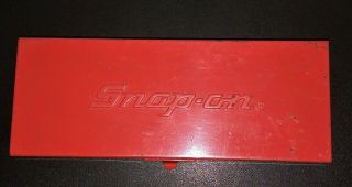 1992 Snap - On Red Metal Tool Box Kra - 2060 Box Only 8 - 1/4 " X 3 - 1/4 " X 1 - 1/2 "
