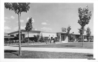 1950s Boise Idaho Bradley Skytel Airport Rppc Real Photo Postcard 2256