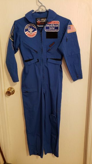 Nasa Authentic Vtg Med United States Space Camp Jumpsuit Space Gear Huntsville