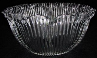 Vintage Prismatic Glass Signed Holophane Upturned Lamp Shade Gas / Oil 4 " Fitter