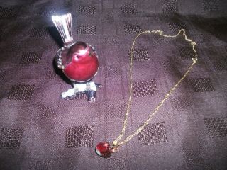 Hidden Treasures By Arora Enamel Bejewelled Robin Trinket Box,  Necklace