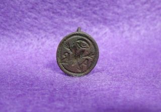 Antique 15th Century Bronze All Seeing Eye & Arrows Wax Seal Stamp