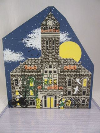 Cats Meow Village Limited Edition Halloween 1999 - Spooky Ridge Courthouse