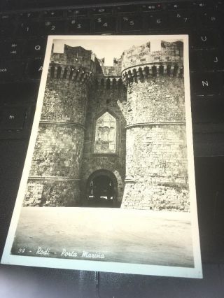 Vtg Postcard: Rodi Porta Marina,  Greece 1942