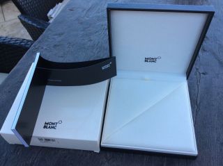 2 Montblanc Boxes And Service Books Only (no Pen)