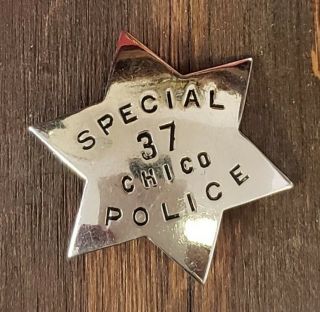 Old West 1800 ' s Antique Chico CA Special Officer Badge 7