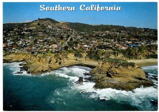 Southern California Postcard Coast Water Laguna Beach Santa Barbara Unposted