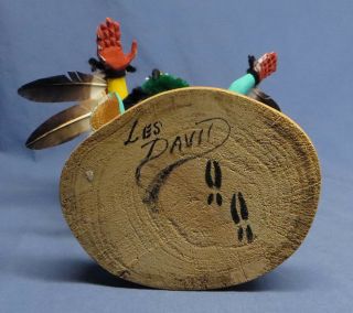Rare Handmade Hopi Kachina Doll By Les David - Signed VGC 8