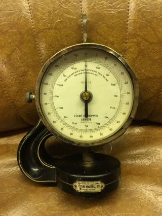 Antique Louis Schopper Automatic Micrometer Nr 9416 Steampunk Dial Industrial