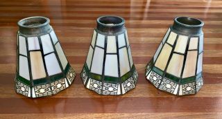 Arts & Crafts Style Stained Glass Light Shade Ceiling Fan Chandelier Wall Sconce