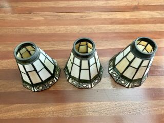 Arts & Crafts Style Stained Glass Light Shade Ceiling Fan Chandelier Wall Sconce 3