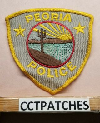 Vintage Peoria,  Arizona Police Shoulder Patch Az