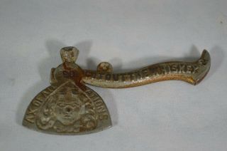 Antique Art Stove Co Advertising Axe Hatchet Cut Out The Whiskey dated 1901 3